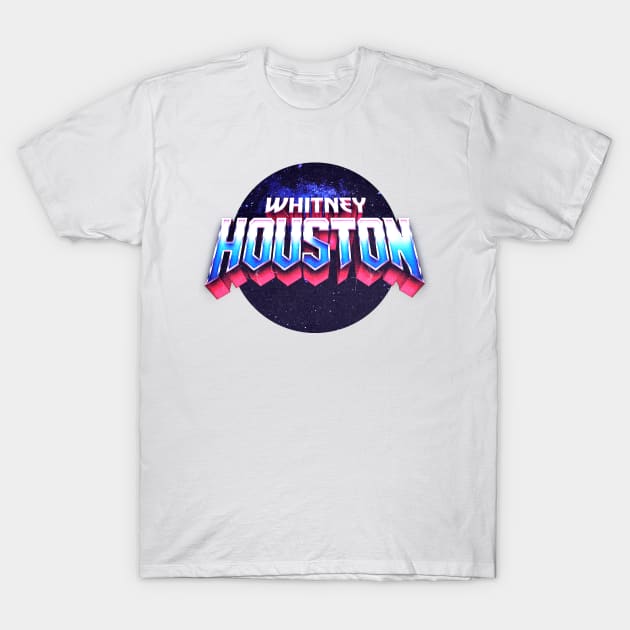 Whitney Houston Retro T-Shirt by EduardoLimon